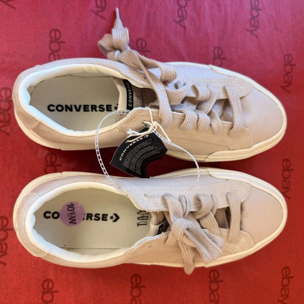 NEW Converse Chuck Taylor All Star Cruise Sneakers W12 M10.5 Beige PlatformRetro - Picture 4 of 15
